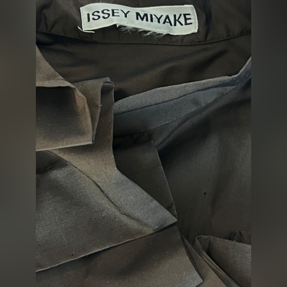 ssey Miyake brown ruffle dress - Picture 10 of 11